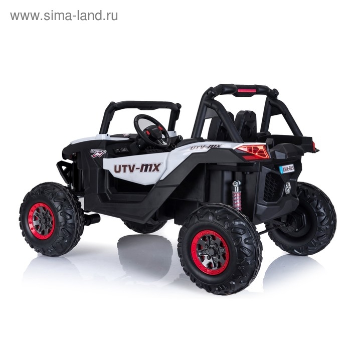 Электромобиль &laquo;БАГГИ&raquo;, полный привод 4WD, кожаное сидение, цвет белый