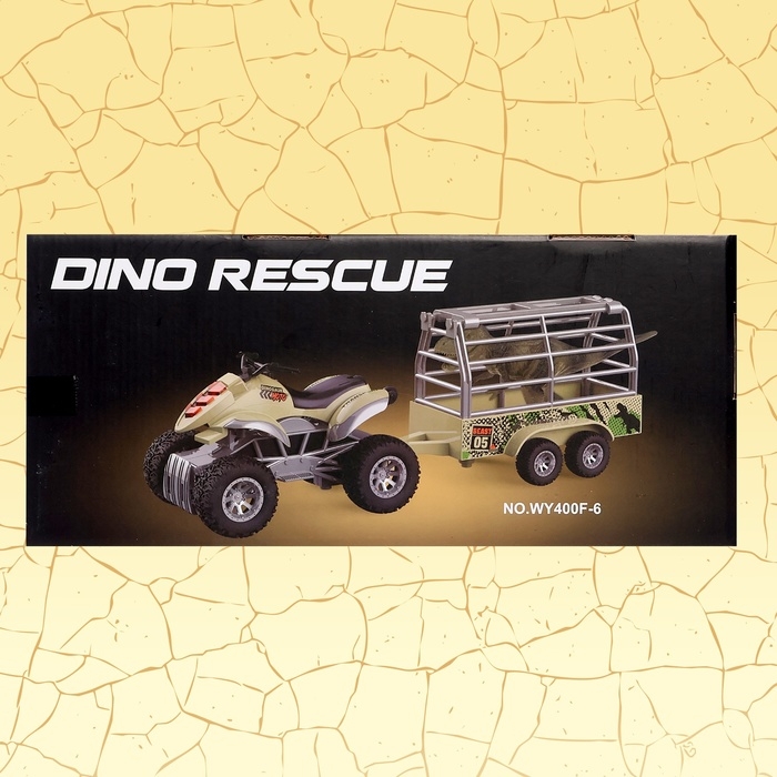 Квадроцикл «Дино», инерционный, 1:16, с динозавром, световые и звуковые эффекты Квадроцикл «Дино», инерционный, 1:16, с динозавром, световые и звуковые эффекты