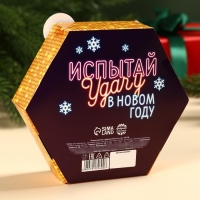 Печенье с предсказаниями &laquo;Новогодний джекпот&raquo; в коробке с колесом фортуны, 36 г (6 шт х 6 г).