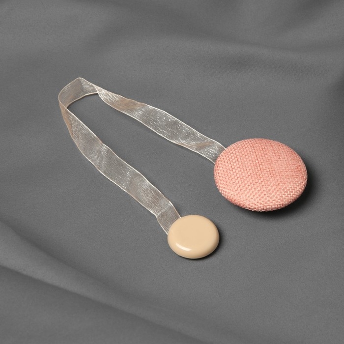 Подхват для штор &laquo;Круг&raquo;, d = 5 см, цвет персиковый