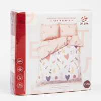 Постельное белье "Этель" евро Flower garden 200 *217 см, 220*240 см, 70*70 см -2 шт