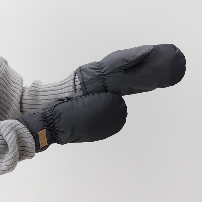 Варежки женские на иск. меху MIST, р-р. 26см, серый