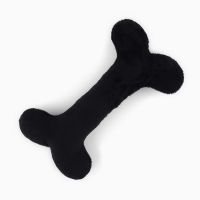 Игрушка для собак с пищалкой &laquo;Кость&raquo;, черная