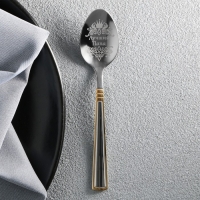 Ложка чайная с гравировкой &laquo;Лучший папа&raquo;, в подарочной коробке, 3 х 14 см.