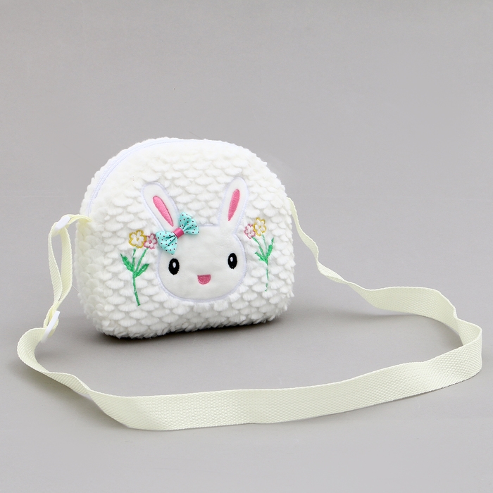 Сумка детская &laquo;Зайка с бантиком&raquo;, 20 см, цвет белый