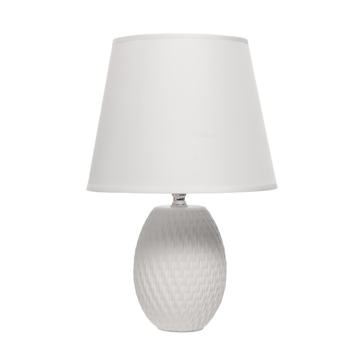 Настольная лампа Настольная лампа "Жаклин" Е14 40Вт белый 20х20х32см