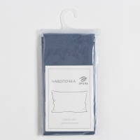 Наволочка Этель 70х70, цвет синий, 100% хлопок, бязь 125г/м2 Наволочка Этель 70х70, цвет синий, 100% хлопок, бязь 125г/м2