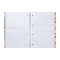 Колледж-тетрадь А4, 80 листов в клетку на гребне Floral collection, твёрдая обложка, разноцветный срез, глянцевая ламинация Колледж-тетрадь А4, 80 листов в клетку на гребне Floral collection, твёрдая обложка, разноцветный срез, глянцевая ламинация