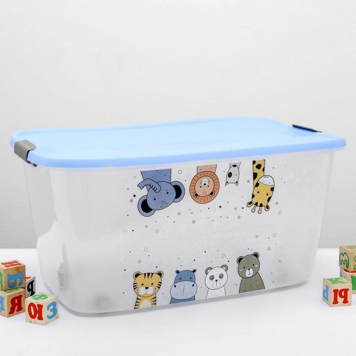 Бокс на колёсиках «Детский. Универсальный», 46 л, цвет МИКС Бокс на колёсиках «Детский. Универсальный», 46 л, цвет МИКС