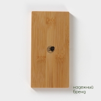 Набор фарфоровый для специй на бамбуковой подставке BellaTenero, 3 предмета: солонка 60 мл, перечница 60 мл, подставка, цвет белый Набор фарфоровый для специй на бамбуковой подставке BellaTenero, 3 предмета: солонка 60 мл, перечница 60 мл, подставка, цвет белый