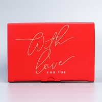 Коробка подарочная сборная, упаковка, «Люблю», 22 х 15 х 10 см Коробка подарочная сборная, упаковка, «Люблю», 22 х 15 х 10 см