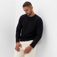 Джемпер (лонгслив) мужской MINAKU: Basic line MAN цвет черный ,размер 44