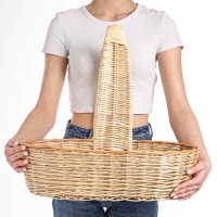 Корзина продуктовая, 52&times;31&times;14/45 см, ручное плетение, ива