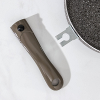 Сковорода Onyx, d=22 см, съёмная ручка, стеклянная крышка, антипригарное покрытие, цвет серый Сковорода Onyx, d=22 см, съёмная ручка, стеклянная крышка, антипригарное покрытие, цвет серый