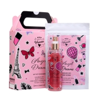 Подарочный набор косметики для женщин Happy Woman Angel Dreams: скраб для тела, 150 г + мист, 150 мл