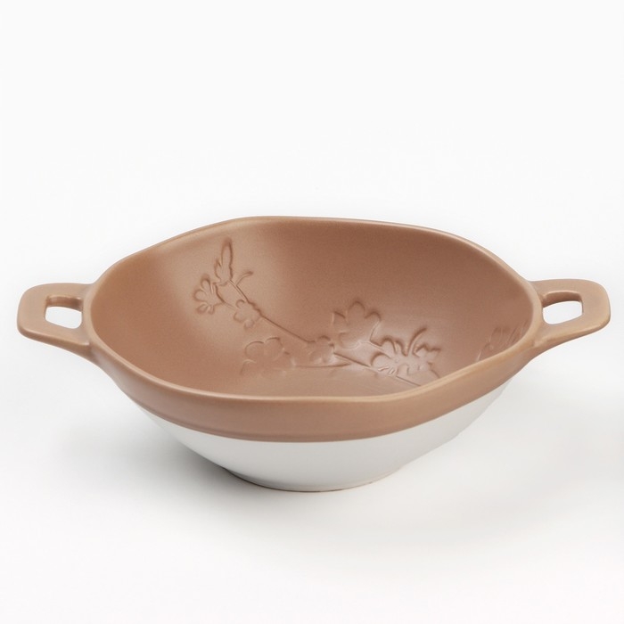 Тарелка керамическая глубокая &laquo;Монблан&raquo;, 21х15 х 5,8 см, 400 мл