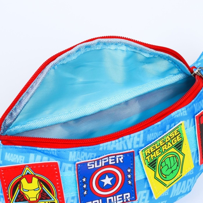 Сумка поясная детская, 25х6х13 см, Мстители Сумка поясная детская, 25х6х13 см, Мстители