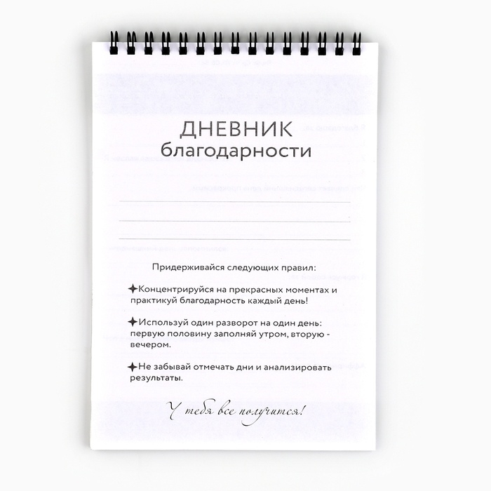 Дневник благодарности А5, 30 л «Черный» Дневник благодарности А5, 30 л «Черный»