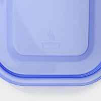 Контейнер для продуктов с паровыпуском, 750 мл, 16&times;11&times;7 см, прямоугольный, цвет микс