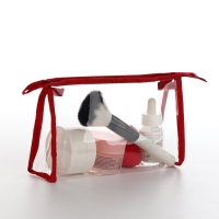 Набор косметичек 2 в 1 на молнии, цвет красный Набор косметичек 2 в 1 на молнии, цвет красный