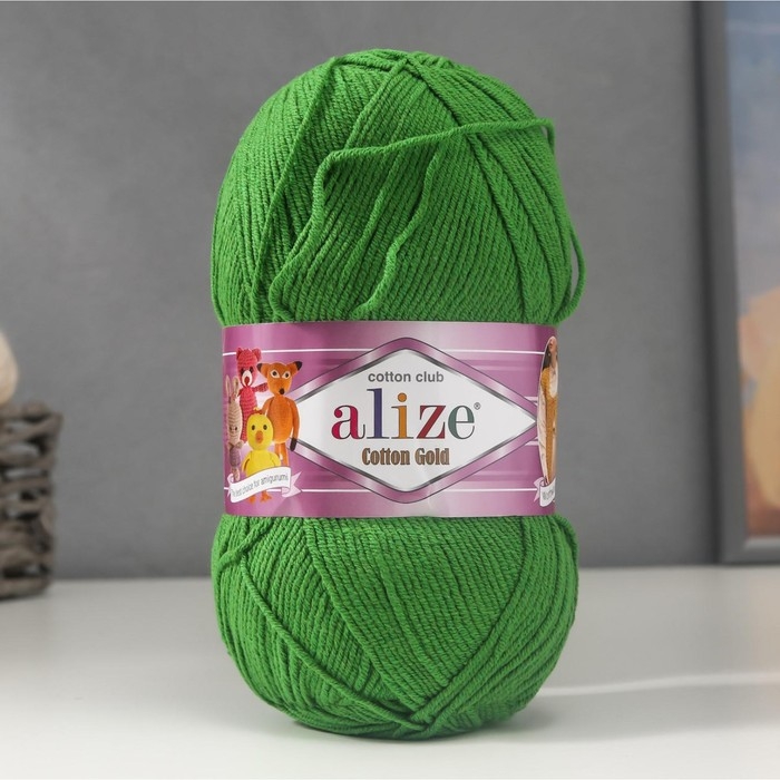 Пряжа Пряжа "Cotton Gold" 55% хлопок, 45% акрил, 330м/100гр (126)