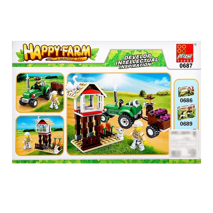 Конструктор Ферма &laquo;Кроличья ферма&raquo;, 179 деталей