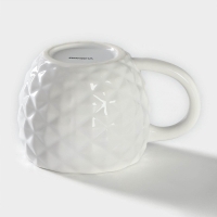 Кружка Доляна &laquo;Ананас&raquo;, 480 мл, цвет белый