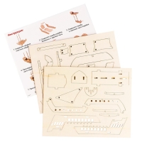 Деревянный конструктор 3Д модель &laquo;Корабль&raquo;