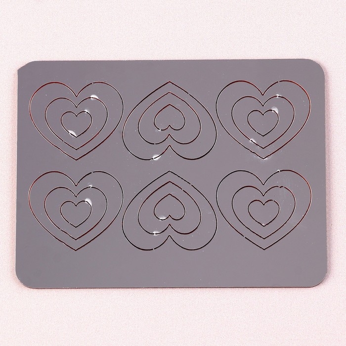 Набор топперов «Сердечки классические», цвет золото Набор топперов «Сердечки классические», цвет золото