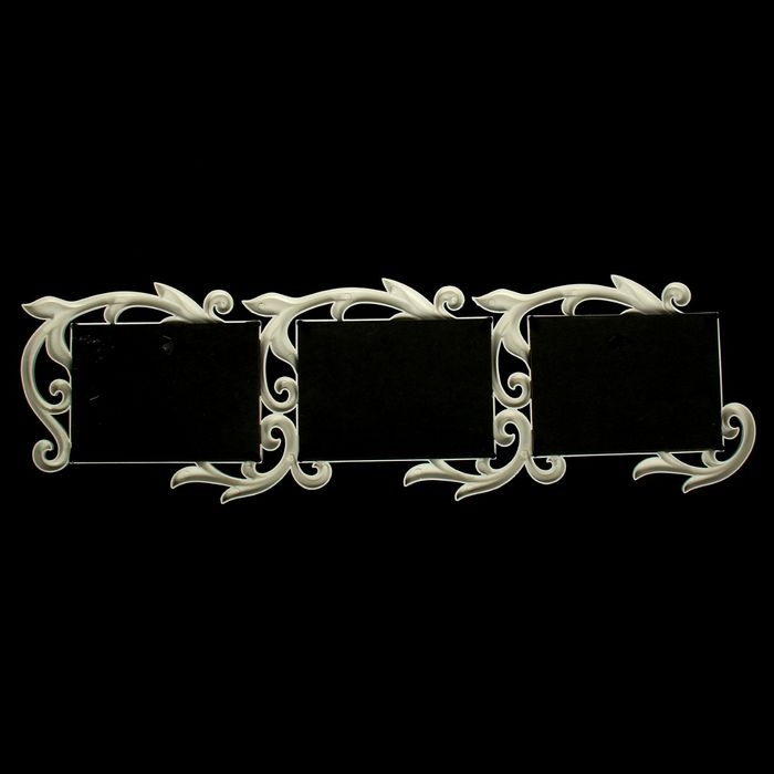 Фоторамка на 3 фото 10х15 см Фоторамка на 3 фото 10х15 см "Ростки" белая 67,5х19,5х2 см