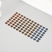 Наклейка пластик "Радужка глаза" d=0,9 см 20х9 см