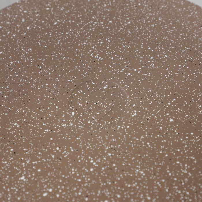 Сковорода &laquo;Гранит&raquo;, d=28 см, съёмная ручка, стеклянная крышка, антипригарное покрытие, цвет коричневый