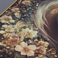 Картина акрил настольная "Царский конь" 25х20 см Картина акрил настольная "Царский конь" 25х20 см