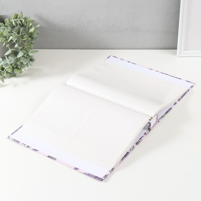 Фотоальбом на 200 фото 13х18 см "Ромашки/Лаванда" в коробке МИКС 5,8х22,8х30 см