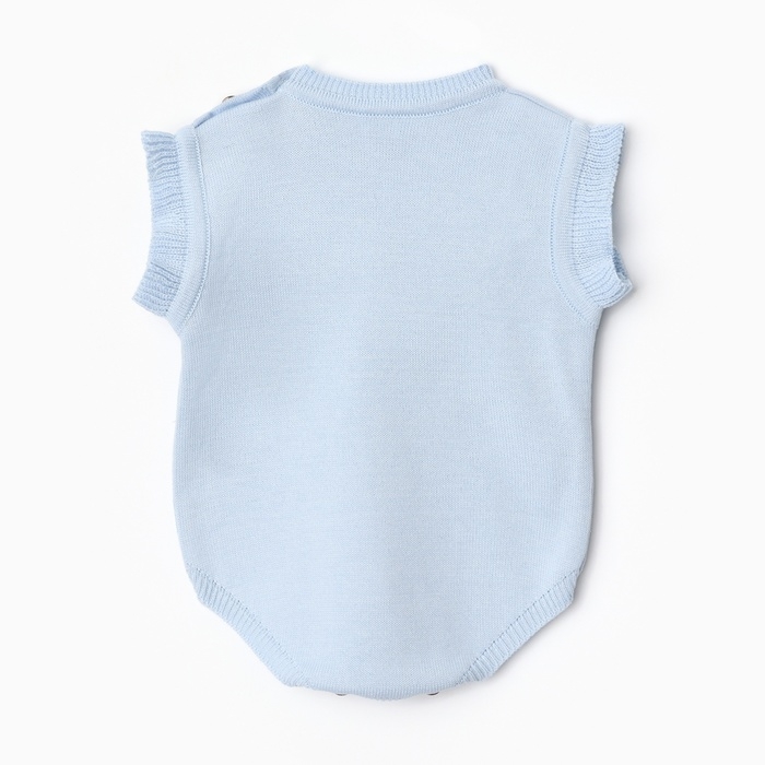 Комбинезон детский вязаный MINAKU, рост 62-68, цвет голубой