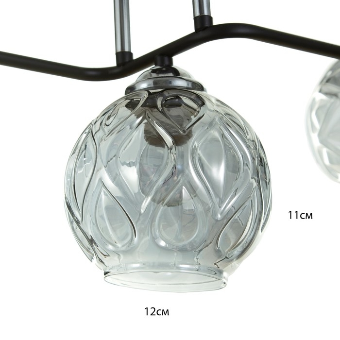 Люстра "Сильвия" 5хЕ27 40Вт черный 67х26 см BayerLux