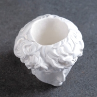 Кашпо - органайзер"Голова Давида" перламутр, 9х9х9см Кашпо - органайзер"Голова Давида" перламутр, 9х9х9см