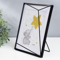 Фоторамка металл на 1 фото 15х20 см "Лофт. Преломление углов" чёрная паспарту 25,2х20,4х5 см 75108 Фоторамка металл на 1 фото 15х20 см "Лофт. Преломление углов" чёрная паспарту 25,2х20,4х5 см 75108