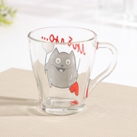 Набор кружек &laquo;Люблю&raquo;, 250 мл, 2 шт, рисунок МИКС