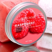 Крем-Скраб для тела обновляющий с малиной 500 мл Крем-Скраб для тела обновляющий с малиной 500 мл