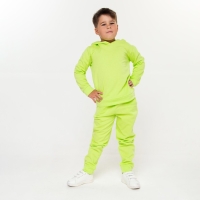 Костюм детский (толстовка, брюки) с НАЧЁСОМ, цвет салатовый, рост 98 см Костюм детский (толстовка, брюки) с НАЧЁСОМ, цвет салатовый, рост 98 см
