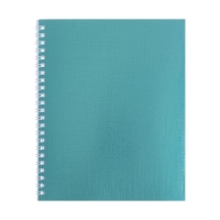 Тетрадь 48 листов в клетку, на гребне Metallic, обложка бумвинил, тиснение, блок офсет, цвет мятный Тетрадь 48 листов в клетку, на гребне Metallic, обложка бумвинил, тиснение, блок офсет, цвет мятный