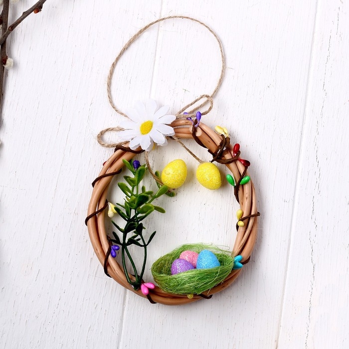 Декор &laquo;Пасхальный венок&raquo; МИКС