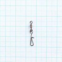 Вертлюг с застежкой Волжанка 906 Rolling Swivel with Hanging Snap B 8х2, тест 10 кг, 10 шт Вертлюг с застежкой Волжанка 906 Rolling Swivel with Hanging Snap B 8х2, тест 10 кг, 10 шт