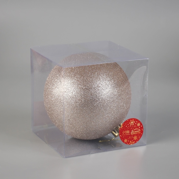 Шар пластик d-15 см "Лоуренс" золото