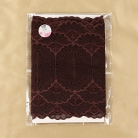 Кружевная эластичная ткань, 180 мм × 2,7 ± 0,5 м, цвет шоколадный Кружевная эластичная ткань, 180 мм × 2,7 ± 0,5 м, цвет шоколадный