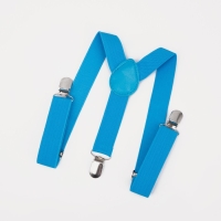 Подтяжки детские &laquo;Выбражулька&raquo;, ширина 2.5 см, бабочка, цвет голубой