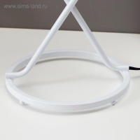 Лампа настольная 16035/1 E27 40Вт белый 19,5х19,5х44 см RISALUX Лампа настольная 16035/1 E27 40Вт белый 19,5х19,5х44 см RISALUX