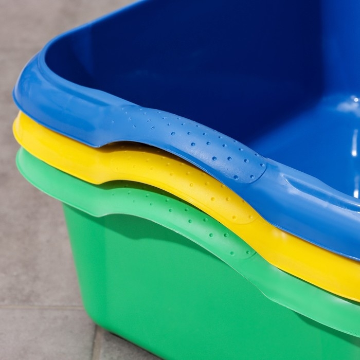 Таз прямоугольный, 14 л, цвет МИКС Таз прямоугольный, 14 л, цвет МИКС