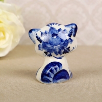 Сувенир &laquo;Кот Гав&raquo;, 6 см, гжель